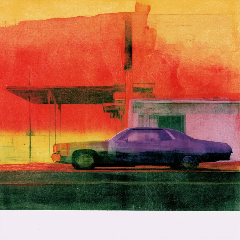 Textured Monoprint Editorial Illustrations