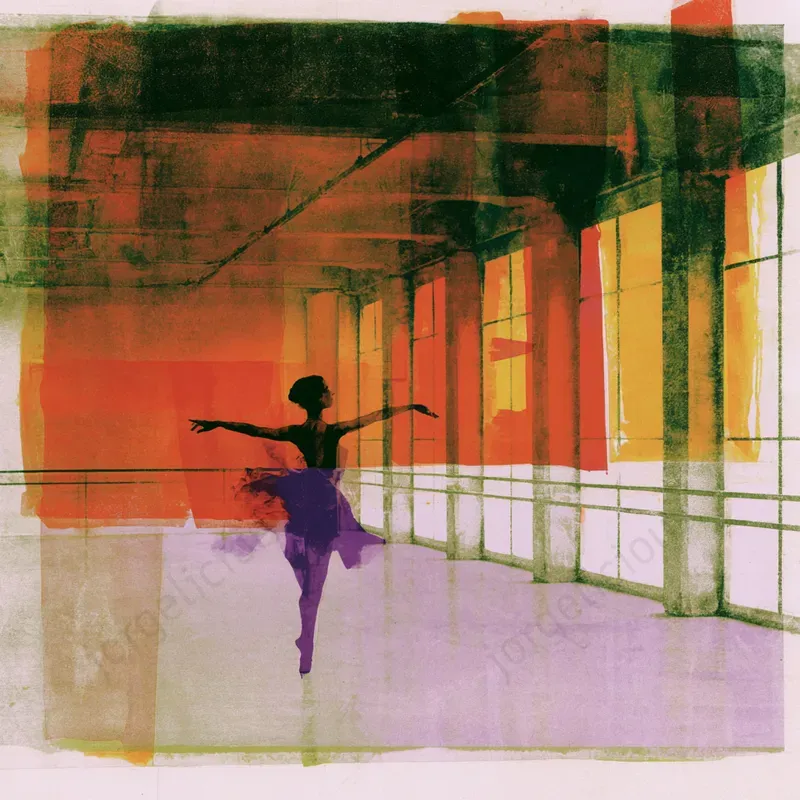 Textured Monoprint Editorial Illustrations