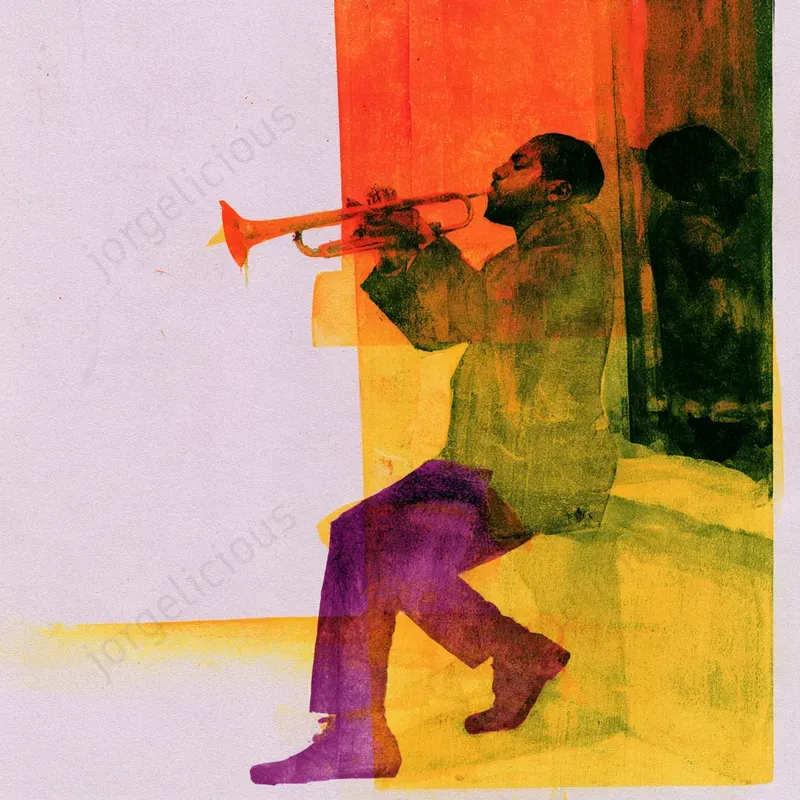 Textured Monoprint Editorial Illustrations