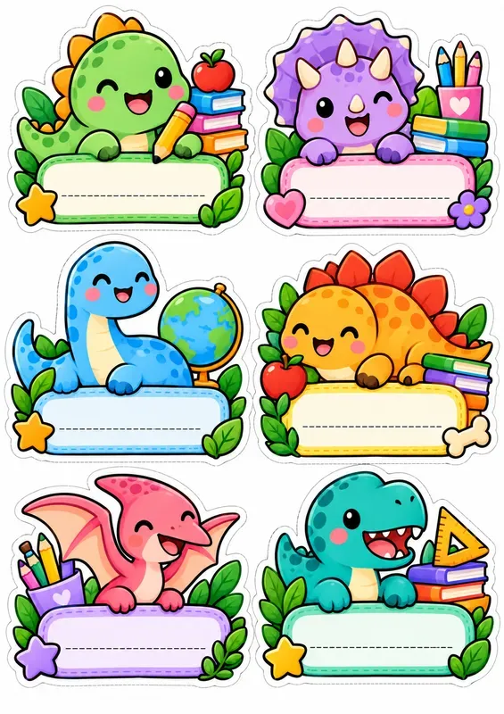 Colored Labels For Primary School
