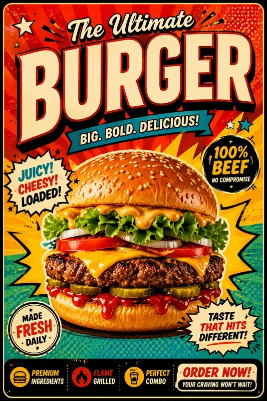 Viral Food Poster Creator Pros