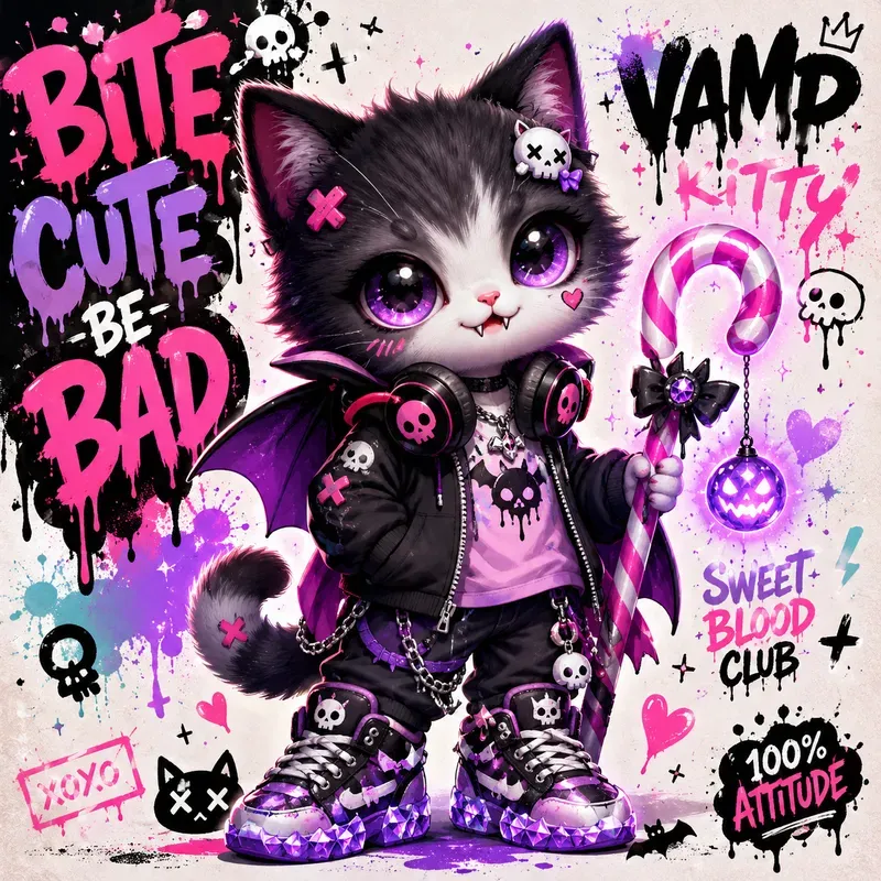 Kawaii Attitude Character Posters