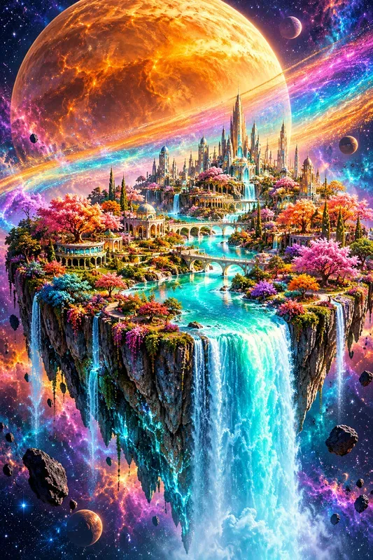 Rainbow Dreamscape Fantasy Worlds