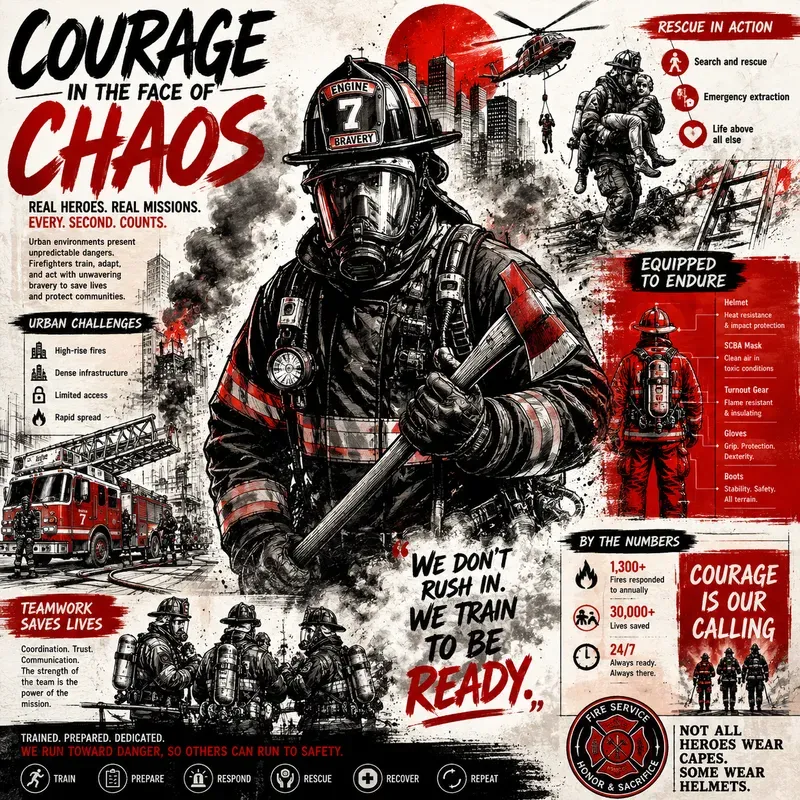 Bold Red Editorial Infographics