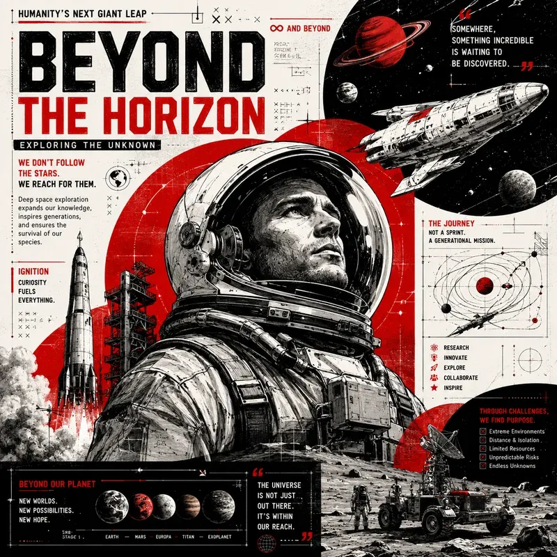 Bold Red Editorial Infographics