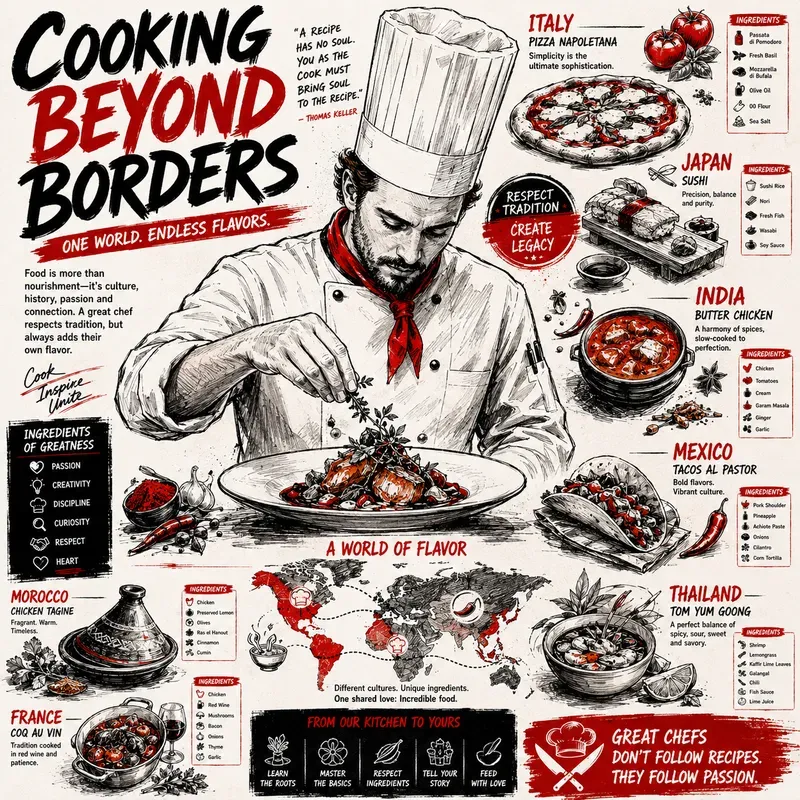 Bold Red Editorial Infographics