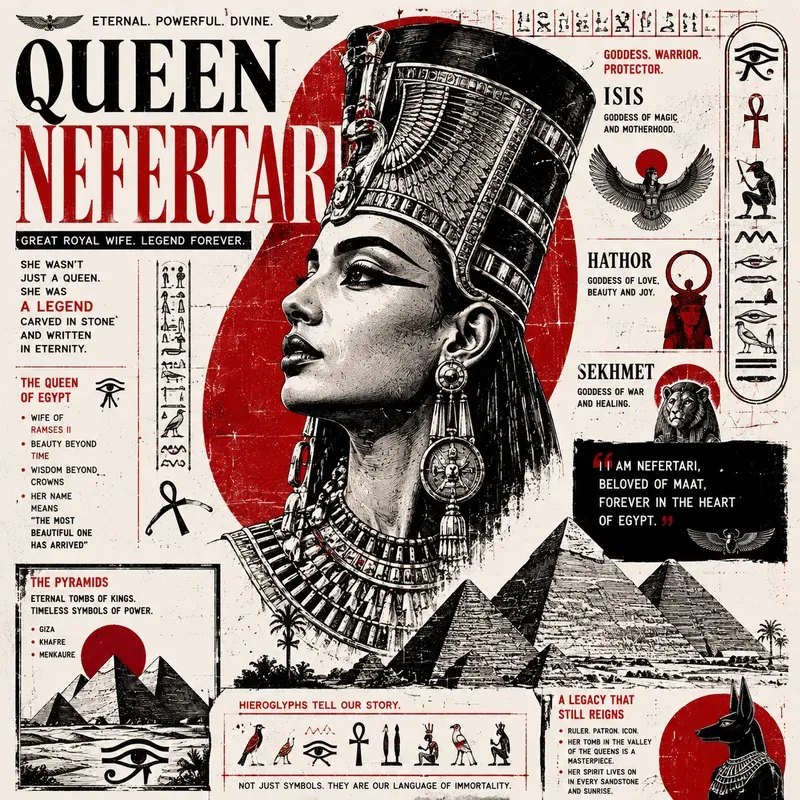 Bold Red Editorial Infographics