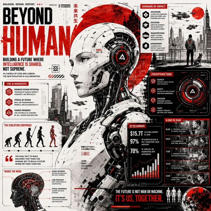 Bold Red Editorial Infographics