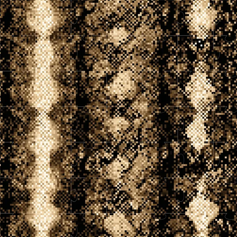 Pixel Art Of Snake Skin Patterns