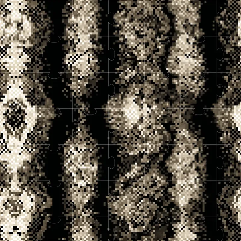 Pixel Art Of Snake Skin Patterns