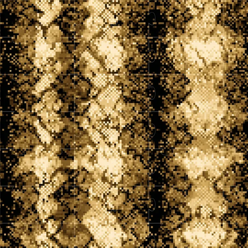 Pixel Art Of Snake Skin Patterns