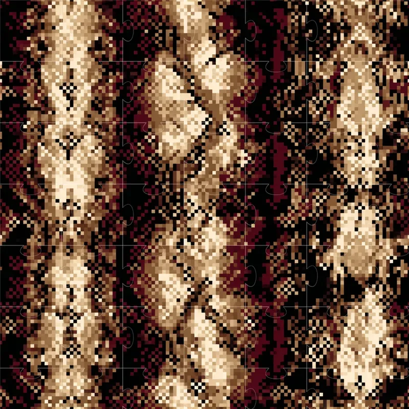 Pixel Art Of Snake Skin Patterns