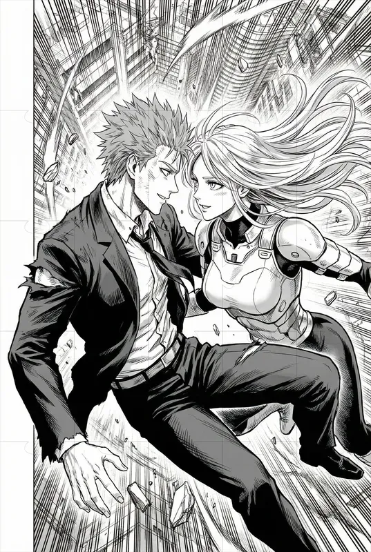 Yusuke Murata Style Opm Manga Art