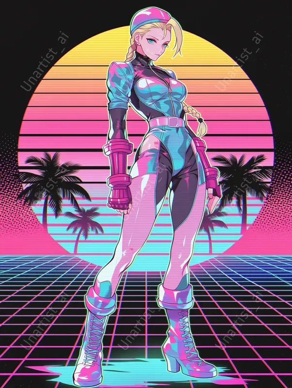 Street Fighter Vaporwave Reimaginings