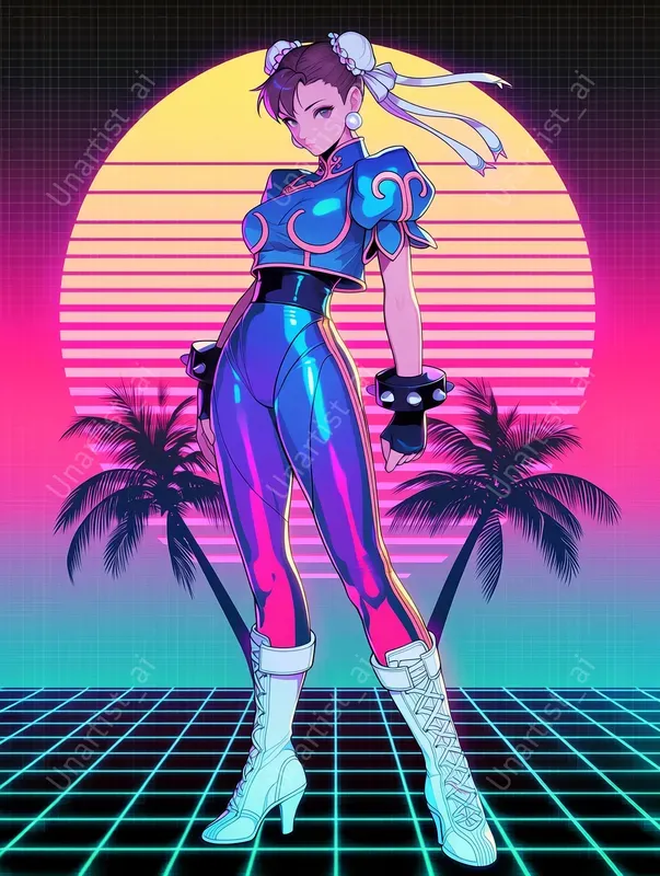 Street Fighter Vaporwave Reimaginings