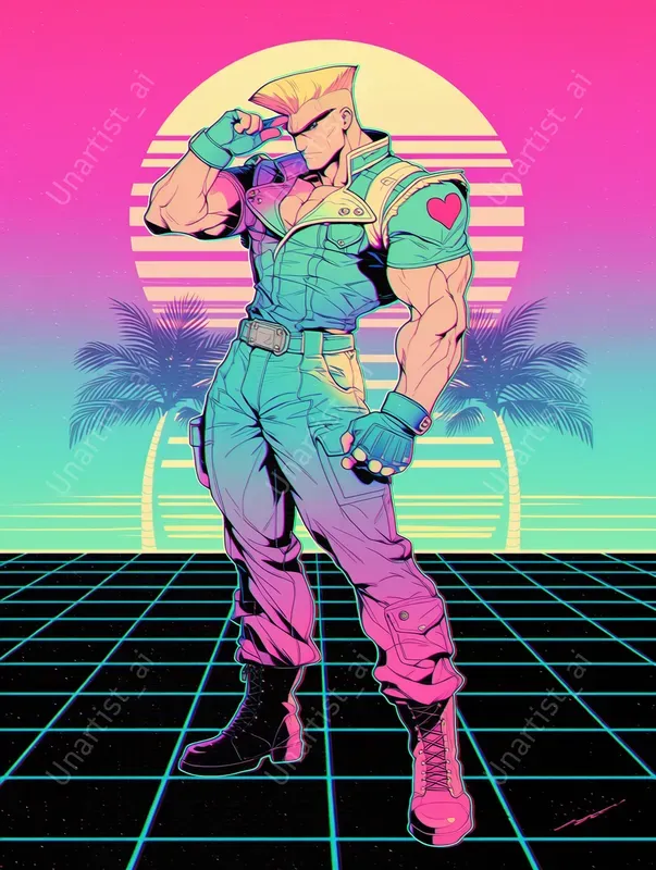 Street Fighter Vaporwave Reimaginings