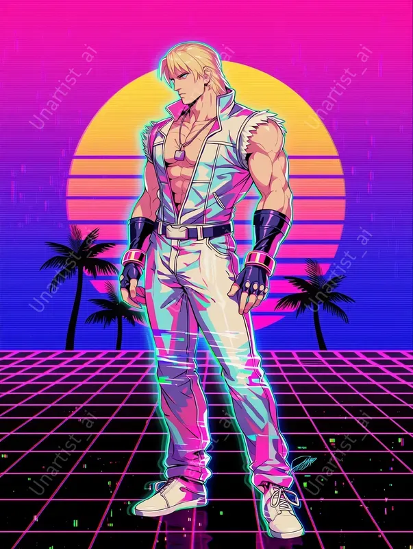 Street Fighter Vaporwave Reimaginings