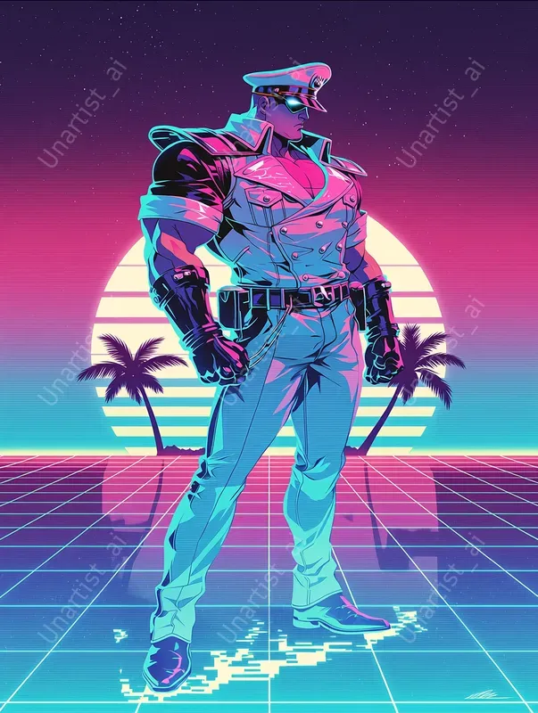 Street Fighter Vaporwave Reimaginings