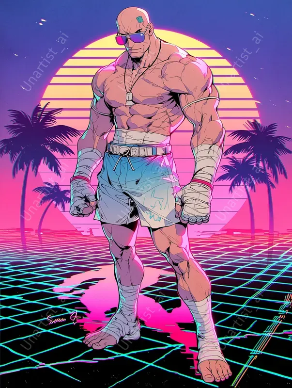 Street Fighter Vaporwave Reimaginings