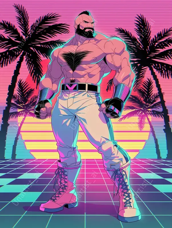 Street Fighter Vaporwave Reimaginings