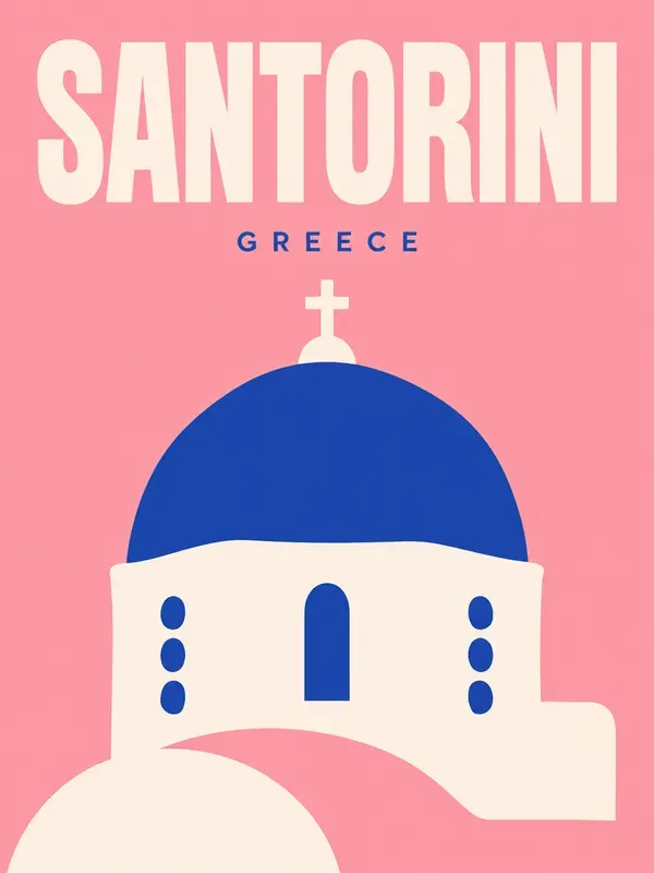Retro Minimalist Travel Art Posters