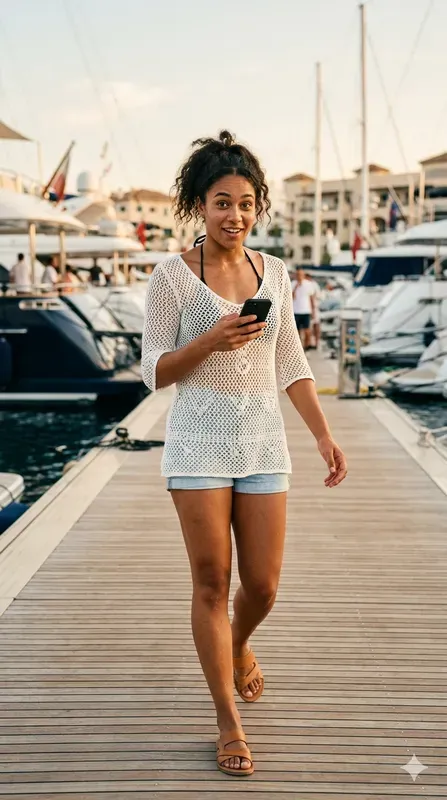Authentic Luxury Yacht Influencer Photos