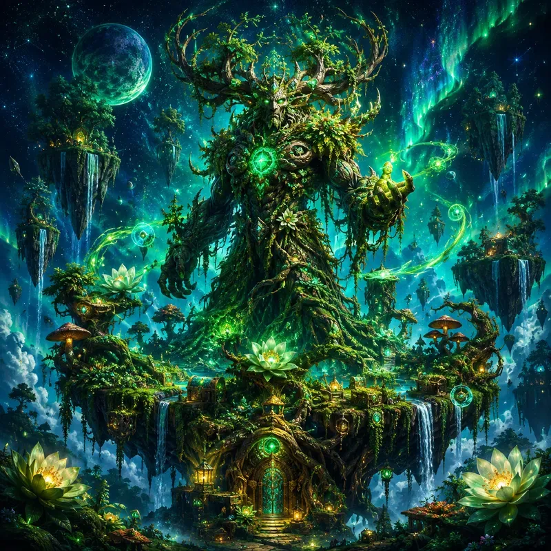 Mystical Elemental Sky Realms
