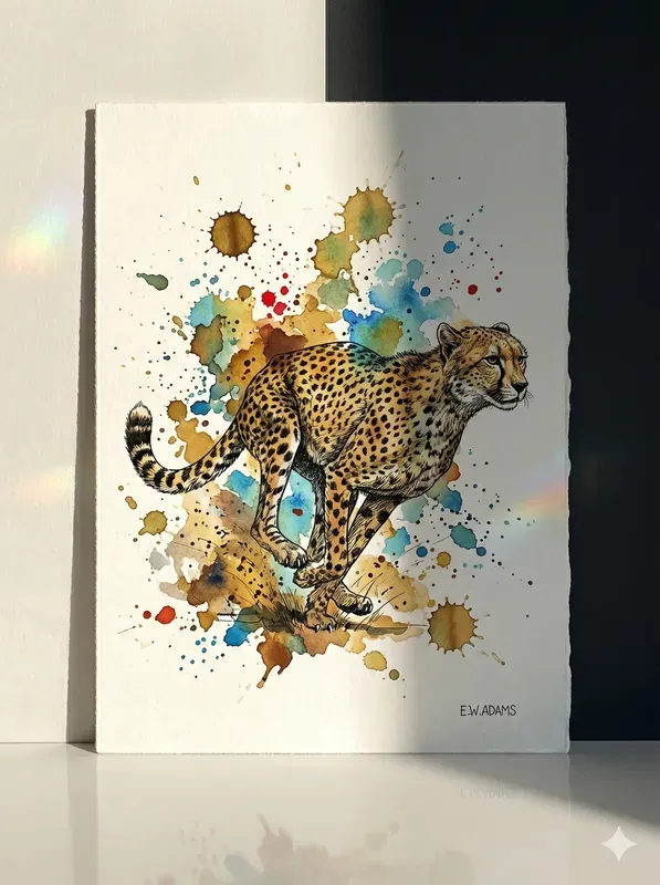 Ink Sketches And Watercolor Animals