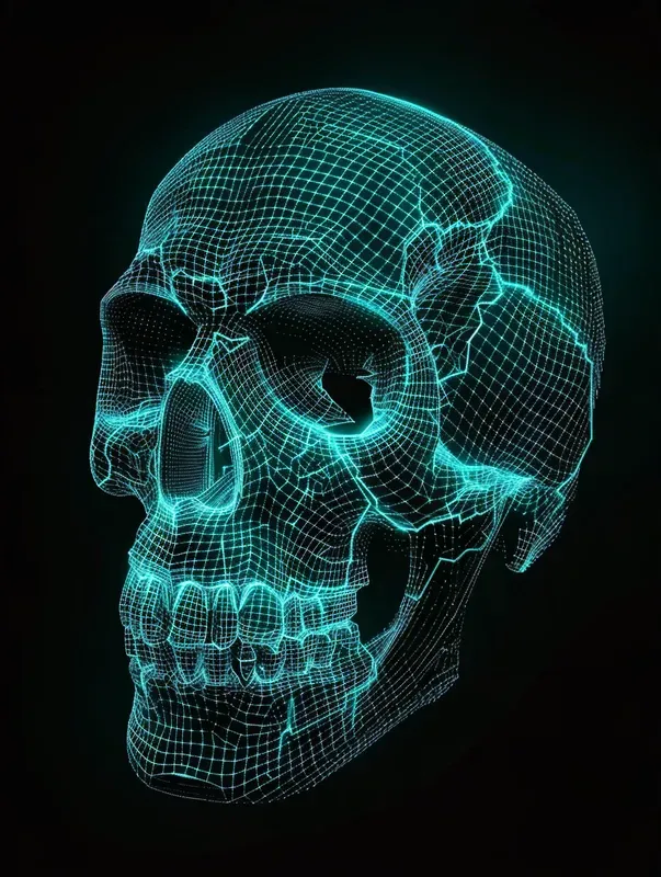 Neon Wireframe Vector Art Generator