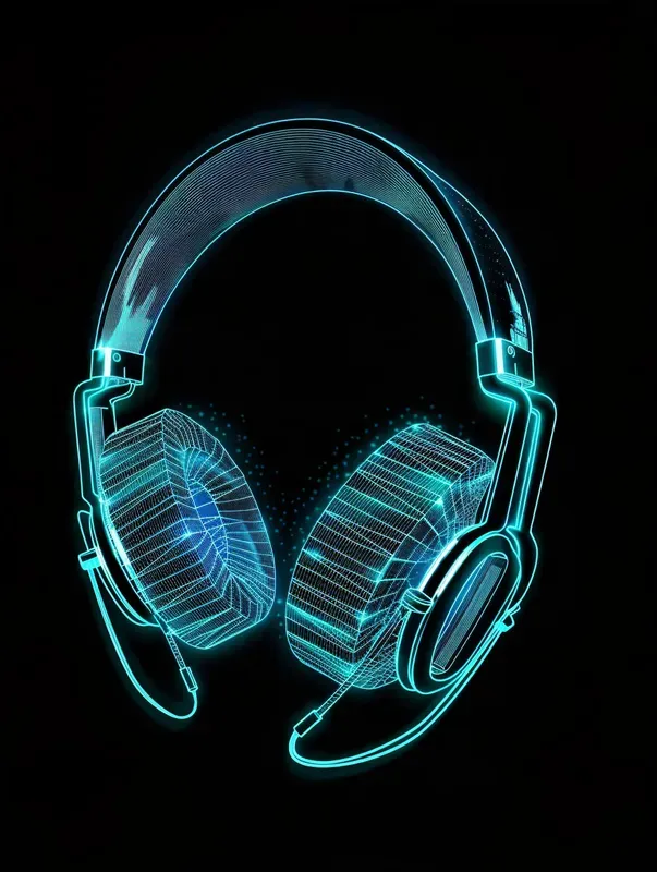 Neon Wireframe Vector Art Generator