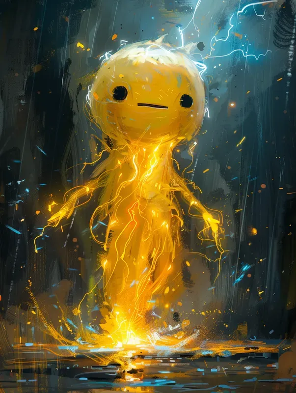 Oil Paint Element Characters