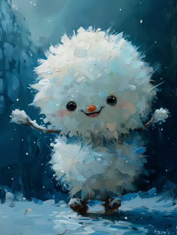Oil Paint Element Characters