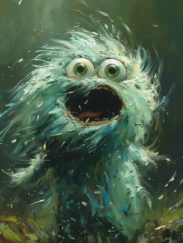 Oil Paint Element Characters