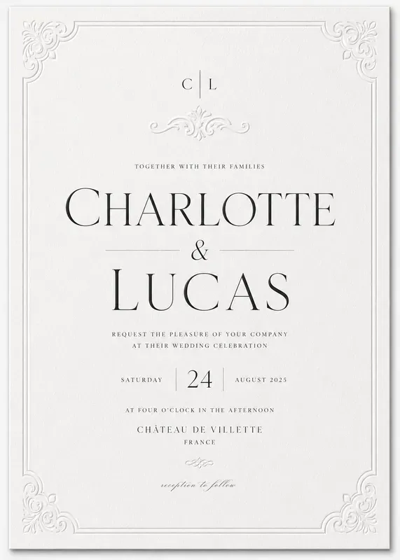 Minimalist Wedding Invitations