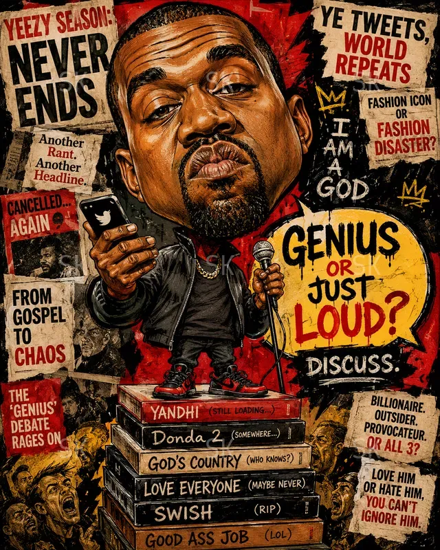 Viral Sarcastic Celebrity Caricatures