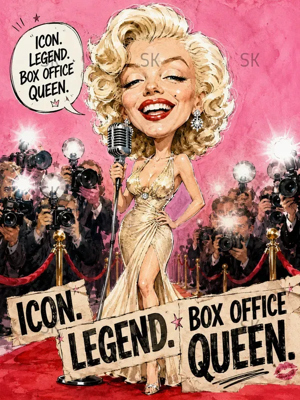 Viral Sarcastic Celebrity Caricatures