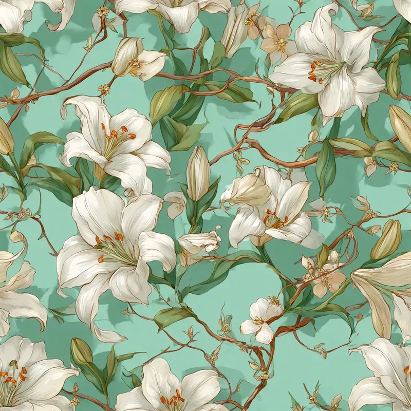 Luxury Floral Repeat Seamless Patterns