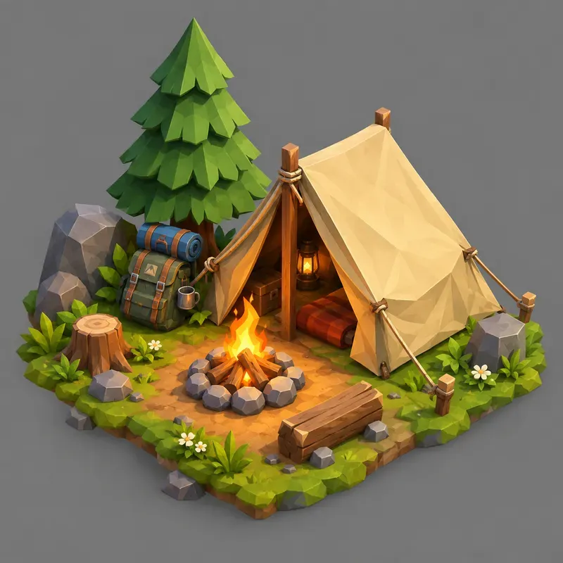 Isometric 3D Lowpoly Game Assets