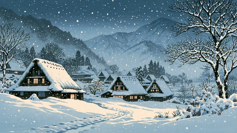 Japanese Woodblock Winter Frame Tv Art