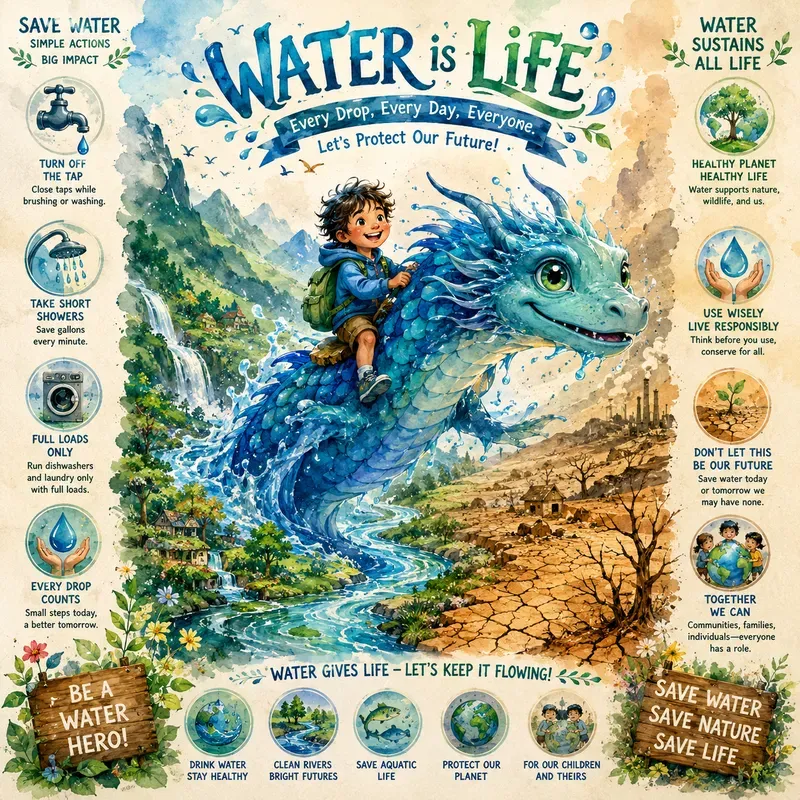 Save Water Poster Packs