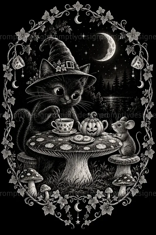 Cute Halloween Storybook Wall Art