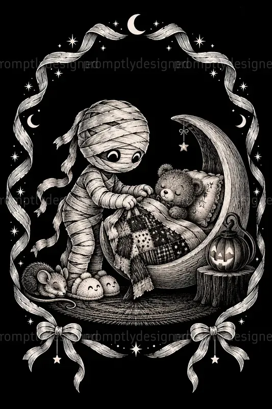 Cute Halloween Storybook Wall Art