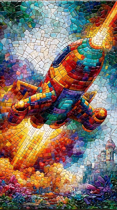 3D Mosaic Retro Gaming Art