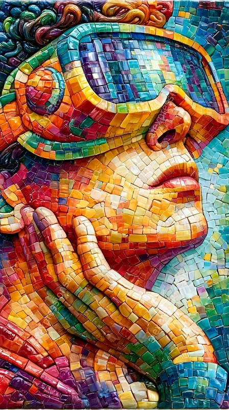 3D Mosaic Retro Gaming Art