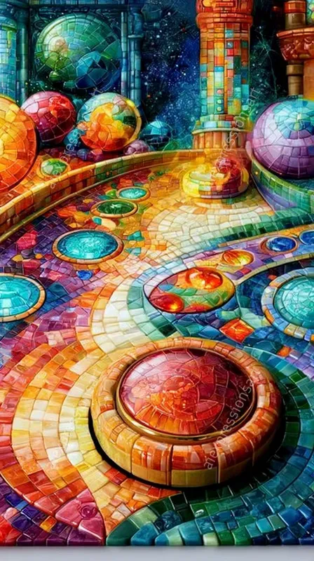 3D Mosaic Retro Gaming Art