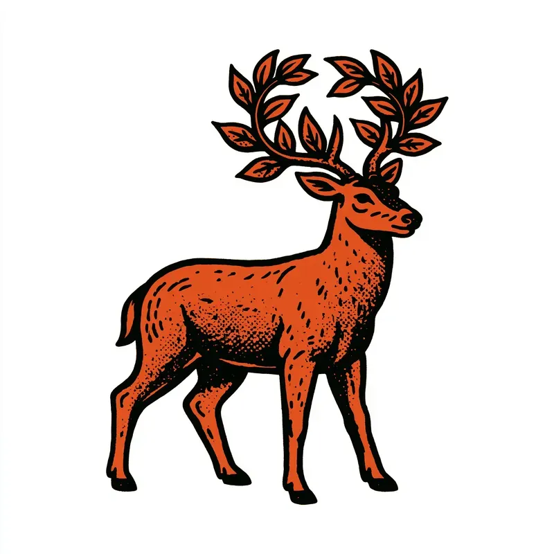 Retro Screenprint Autumn Clipart Icons