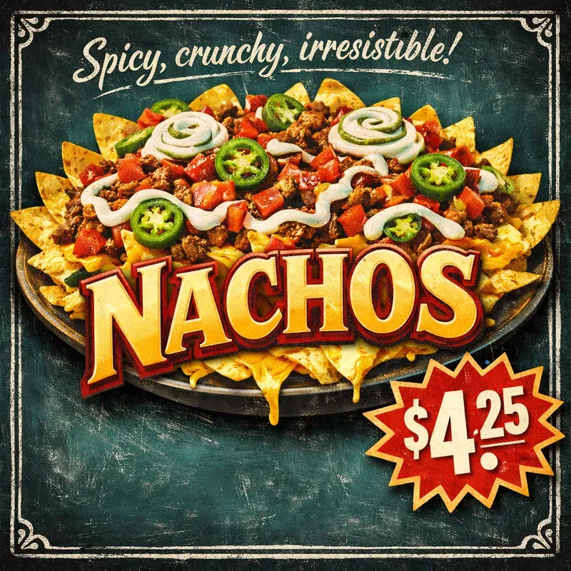 Vintage Chalkboard Food Poster Generator