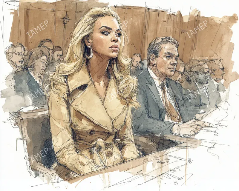 Realistic Courtroom Sketches