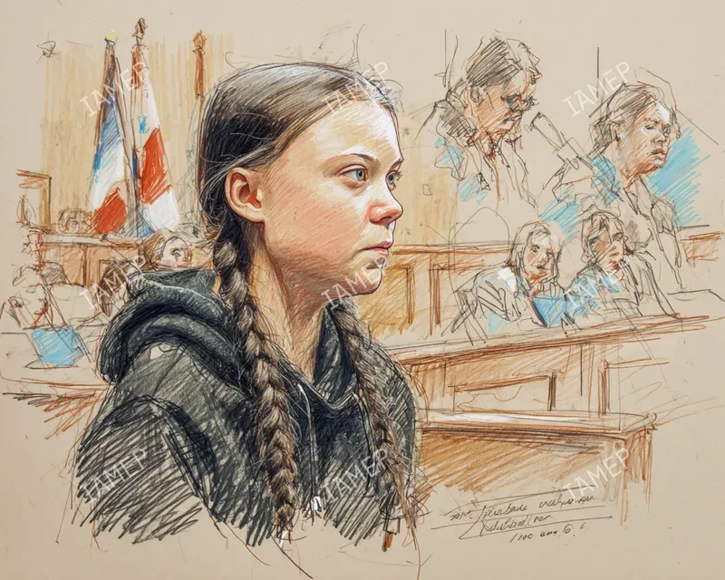 Realistic Courtroom Sketches