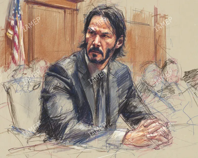 Realistic Courtroom Sketches